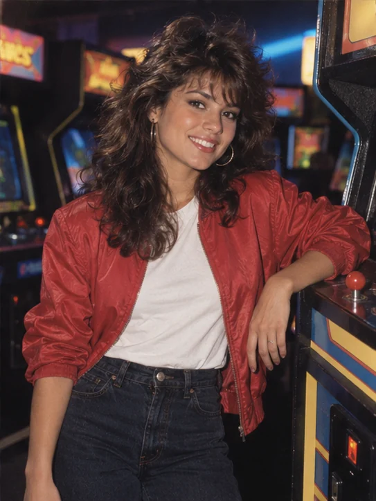 Arcade heartbreaker: A red jacket, arcade cabinets and a winning smile.